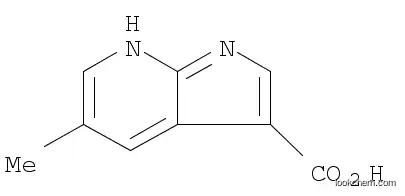 Molecular Structure of 1198095-99-6 (5-Methyl-1H-pyrrolo[2,3-b]pyridine-3-carboxylic acid)